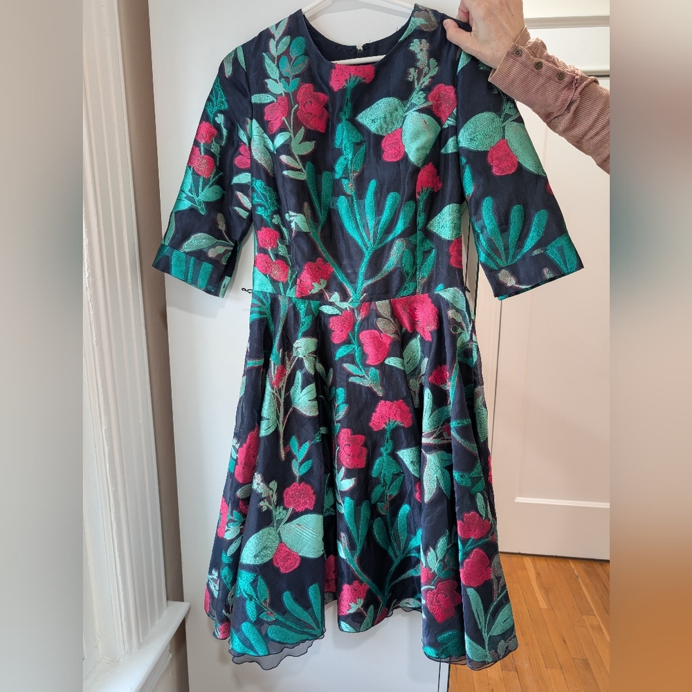 Oscar de la Renta floral dress
